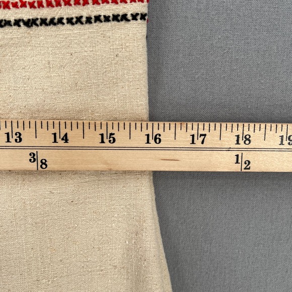 LEEBA MARKS Vintage Shirt Womens Large Cream Embroidered Boho Peasant - Picture 10 of 12